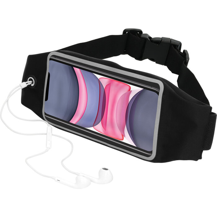 Mobiparts Mobiparts Comfort Fit Sport Belt voor iPhone 11 - Zwart