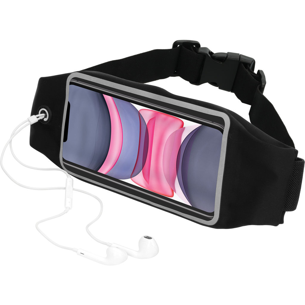 Mobiparts Mobiparts Comfort Fit Sport Belt voor iPhone 11 - Zwart