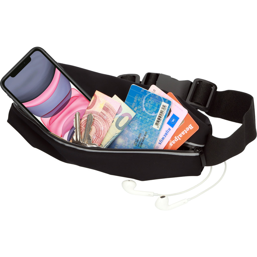 Mobiparts Mobiparts Comfort Fit Sport Belt voor iPhone 11 - Zwart