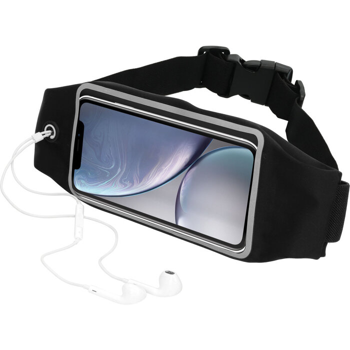 Mobiparts Mobiparts Comfort Fit Sportarmband voor iPhone XR - Zwart