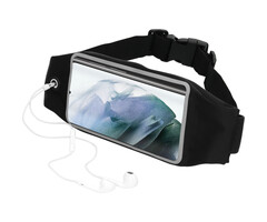 Mobiparts Mobiparts Comfort Fit Sport Belt - Heupband voor Samsung Galaxy S21 - Zwart