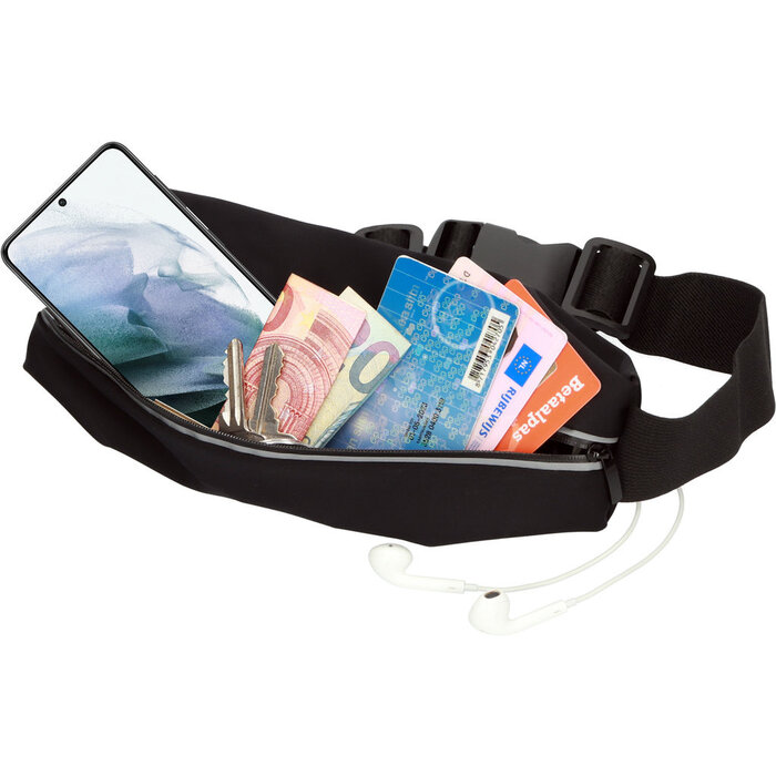 Mobiparts Mobiparts Comfort Fit Sport Belt voor Samsung Galaxy S21 - Zwart