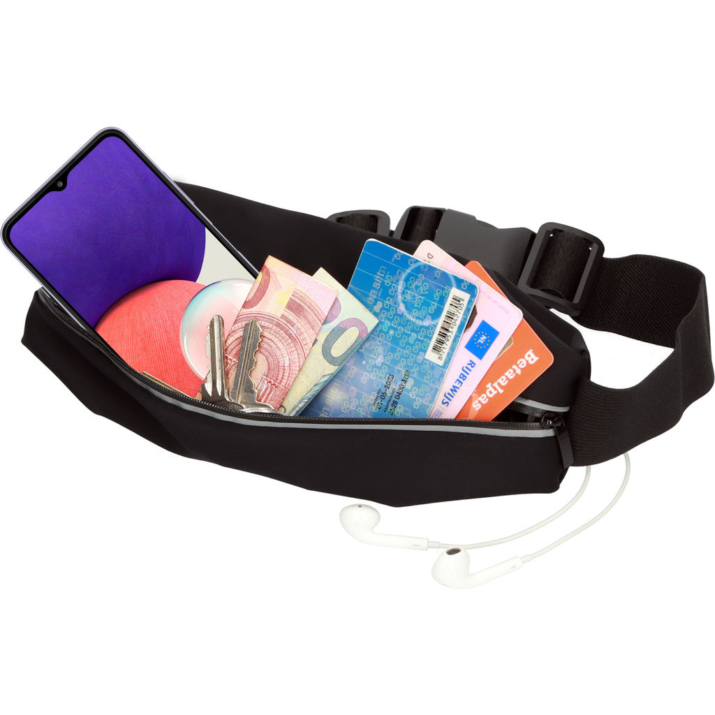 Mobiparts Mobiparts Comfort Fit Sportband voor Samsung Galaxy A22 - Zwart