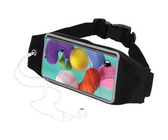 Mobiparts Mobiparts Comfort Fit Sportband voor Samsung Galaxy A51 - Zwart