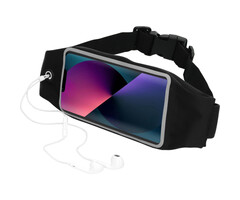 Mobiparts Mobiparts Comfort Fit Sportband voor Apple iPhone 13 - Zwart