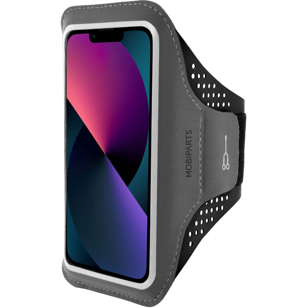 Mobiparts Mobiparts Comfort Fit Sport Armband voor Apple iPhone 13 Mini - Zwart