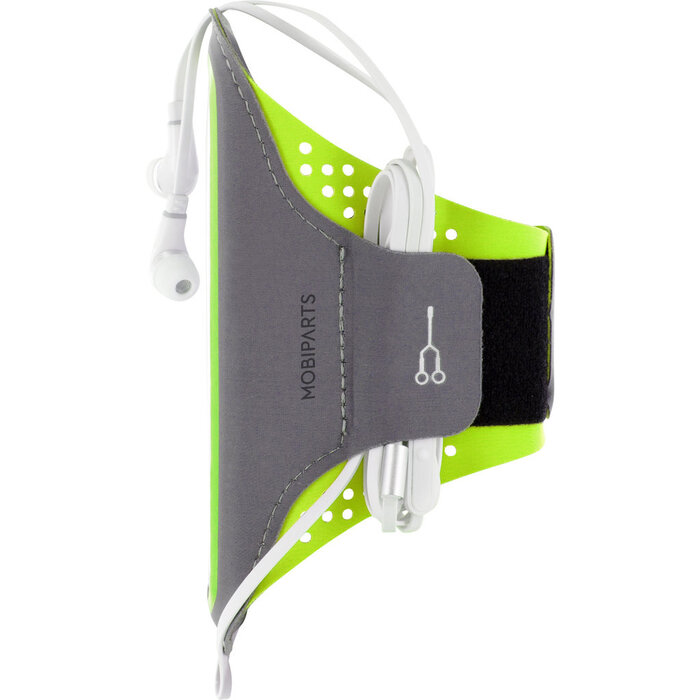 Mobiparts Mobiparts Comfort Fit Sport Armband voor iPhone 13 Mini - Neon Groen