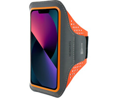 Mobiparts Mobiparts Comfort Fit Sport Armband iPhone 13 Mini Neon Oranje
