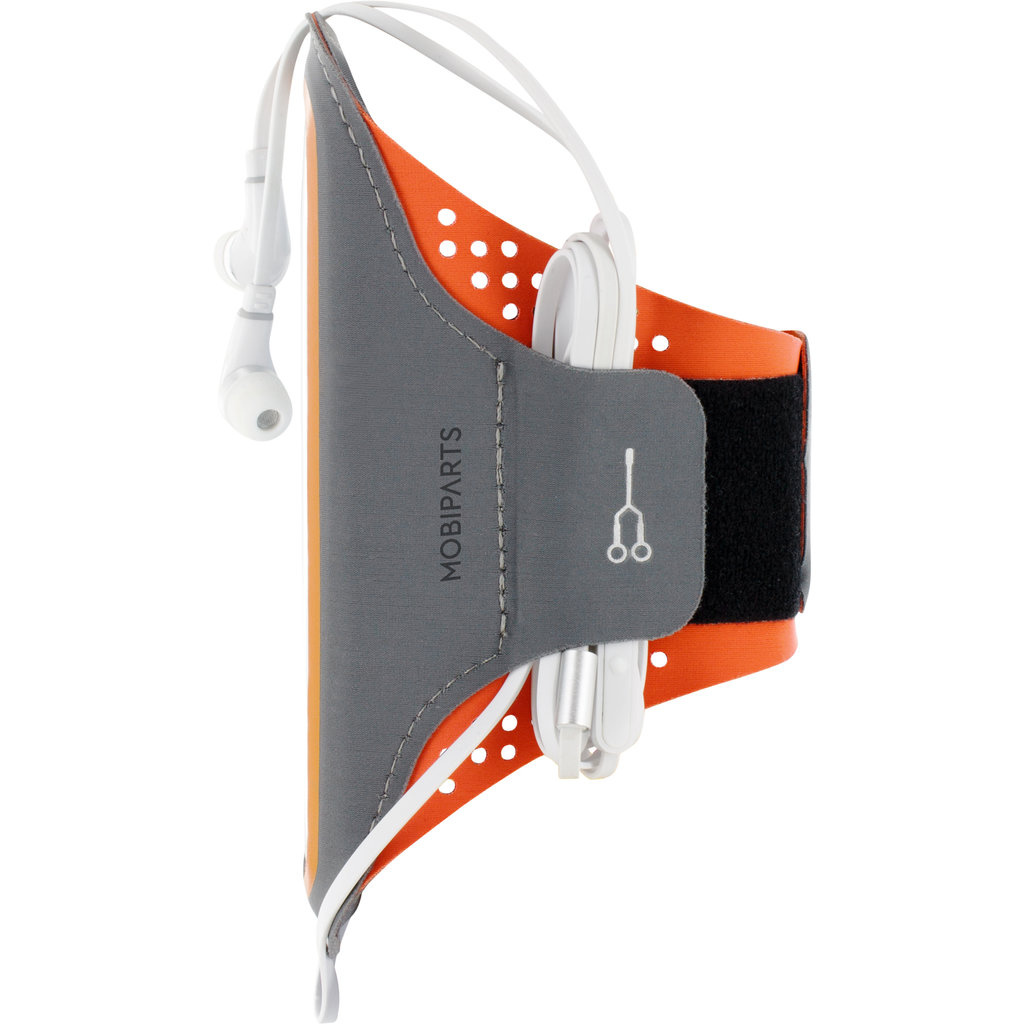 Mobiparts Mobiparts Comfort Fit Sport Armband iPhone 13 Mini Neon Oranje