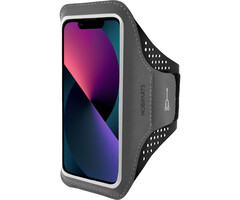 Mobiparts Mobiparts Comfort Fit Sport Armband voor iPhone 13 Pro - Zwart