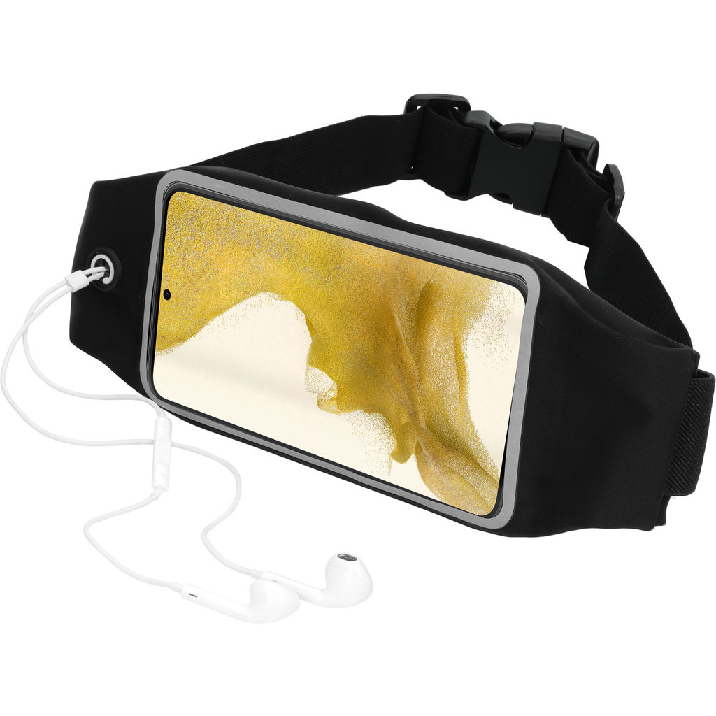 Mobiparts Mobiparts Comfort Fit Sportband voor Samsung Galaxy S22 Plus - Zwart