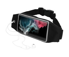 Mobiparts Mobiparts Comfort Fit Sportband voor Samsung Galaxy S22 Ultra - Zwart