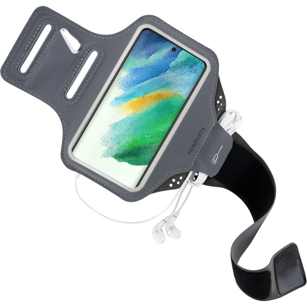 Mobiparts Mobiparts Comfort Fit Sport Armband voor Samsung Galaxy S21 FE - Zwart
