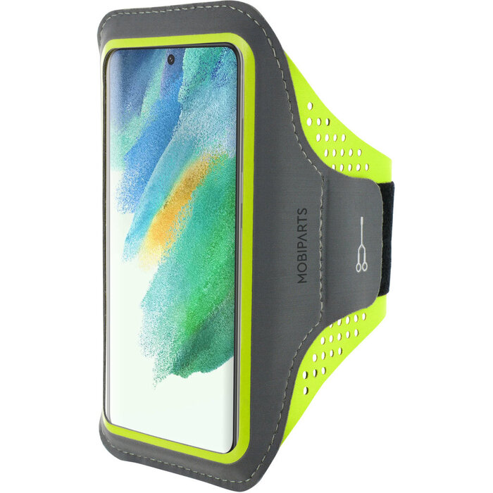 Mobiparts Mobiparts Comfort Fit Sport Armband voor Samsung Galaxy S21 FE - Neon Groen
