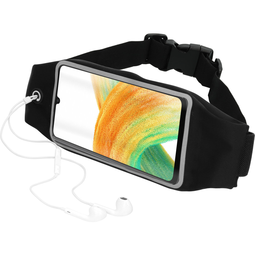 Mobiparts Mobiparts Comfort Fit Sportband voor Samsung Galaxy A33 5G - Zwart