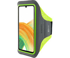 Mobiparts Mobiparts Comfort Fit Sport Armband voor Samsung Galaxy A33 5G - Neon Groen