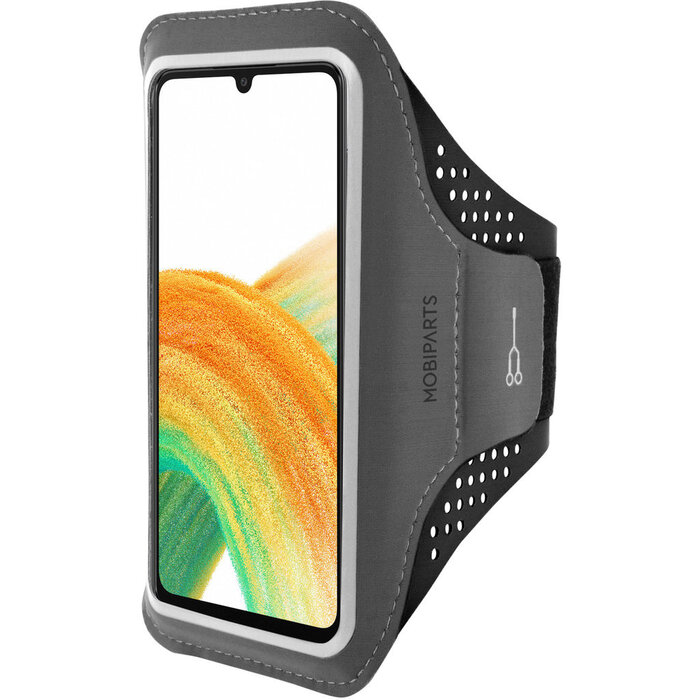 Mobiparts Mobiparts Comfort Fit Sport Armband voor Samsung Galaxy A33 5G - Zwart