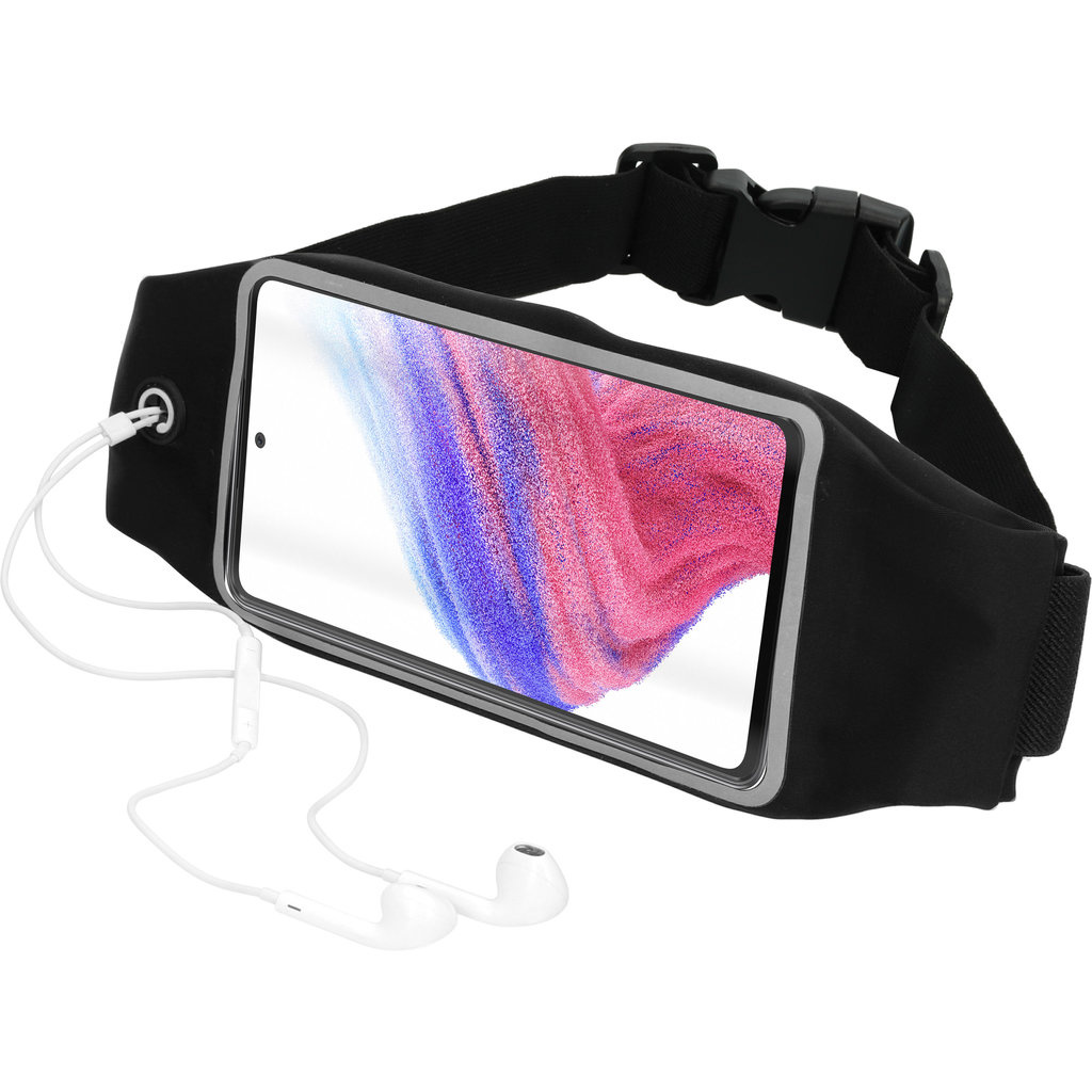 Mobiparts Mobiparts Comfort Fit Sportband voor Samsung Galaxy A53 5G - Zwart