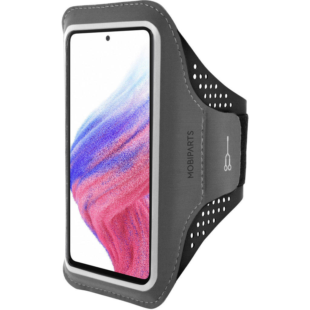 Mobiparts Mobiparts Comfort Fit Sport Armband voor Samsung Galaxy A53 - Zwart