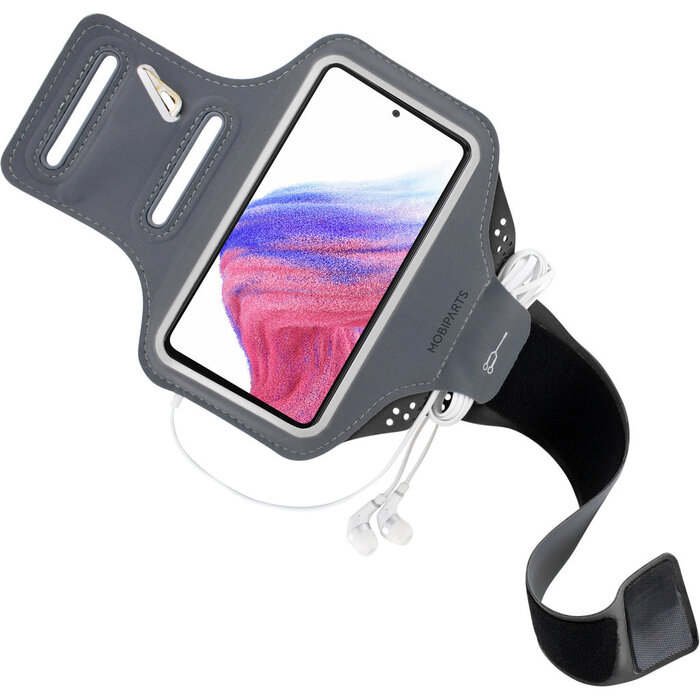 Mobiparts Mobiparts Comfort Fit Sport Armband voor Samsung Galaxy A53 - Zwart