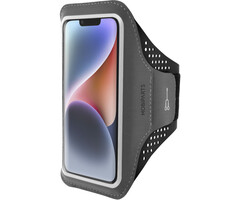 Mobiparts Mobiparts Comfort Fit Sport Armband voor iPhone 14 - Zwart
