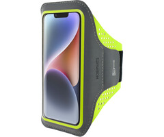 Mobiparts Mobiparts Comfort Fit Sport Armband voor iPhone 14 - Neon Groen