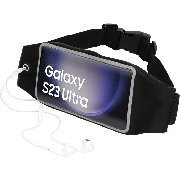 Mobiparts Mobiparts Comfort Fit Sportband voor Samsung Galaxy S23 Ultra - Zwart