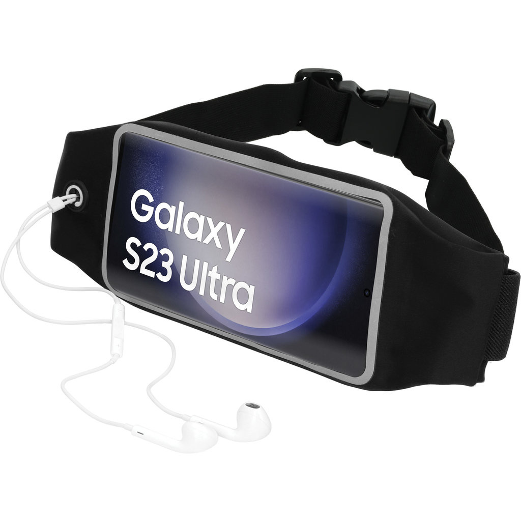 Mobiparts Mobiparts Comfort Fit Sportband voor Samsung Galaxy S23 Ultra - Zwart