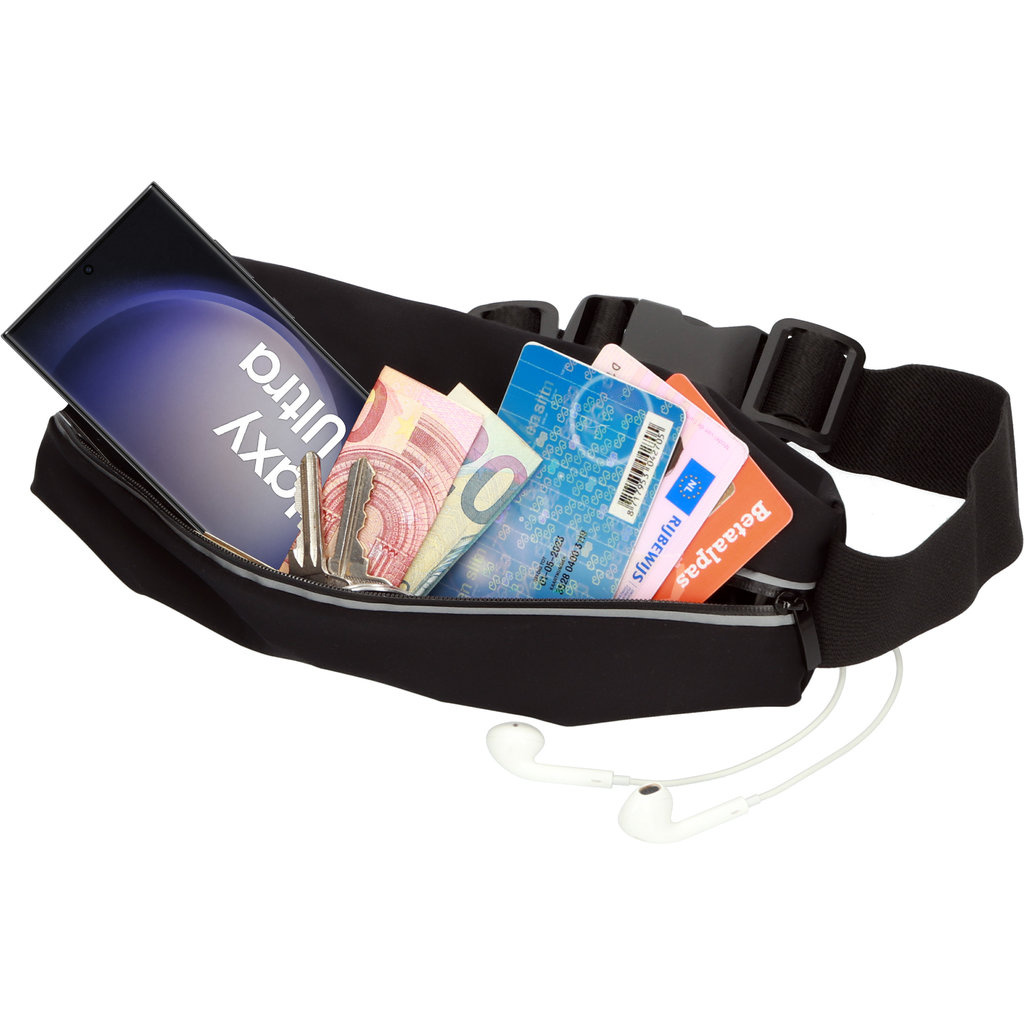 Mobiparts Mobiparts Comfort Fit Sportband voor Samsung Galaxy S23 Ultra - Zwart