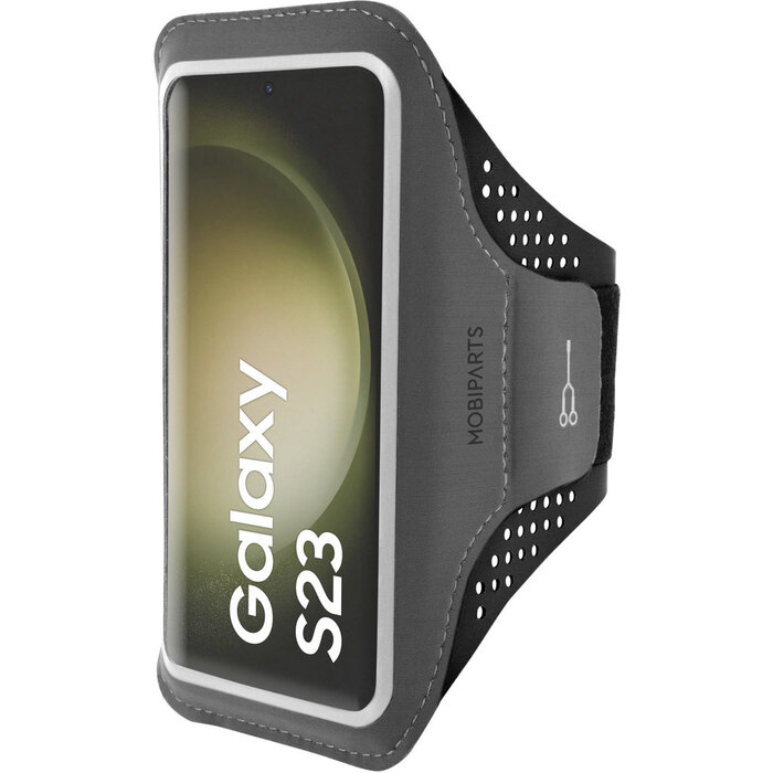 Mobiparts Mobiparts Comfort Fit Sport Armband voor Samsung Galaxy S23 - Zwart