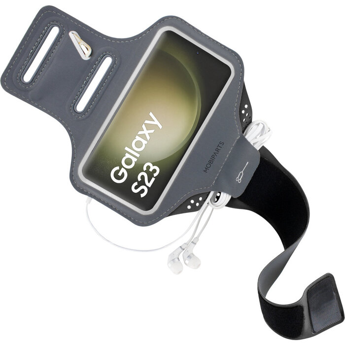 Mobiparts Mobiparts Comfort Fit Sport Armband voor Samsung Galaxy S23 - Zwart