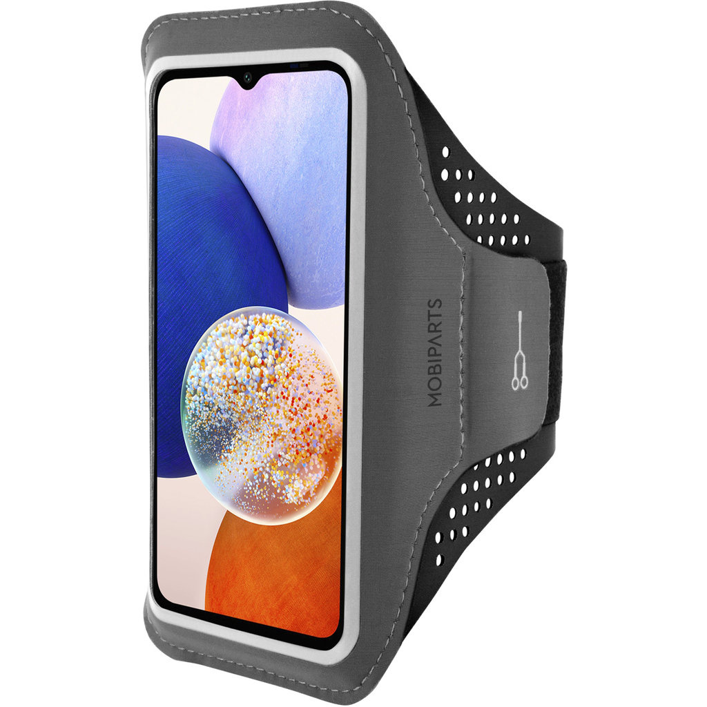 Mobiparts Mobiparts Comfort Fit Sport Armband voor Samsung Galaxy A14 4G/5G - Zwart