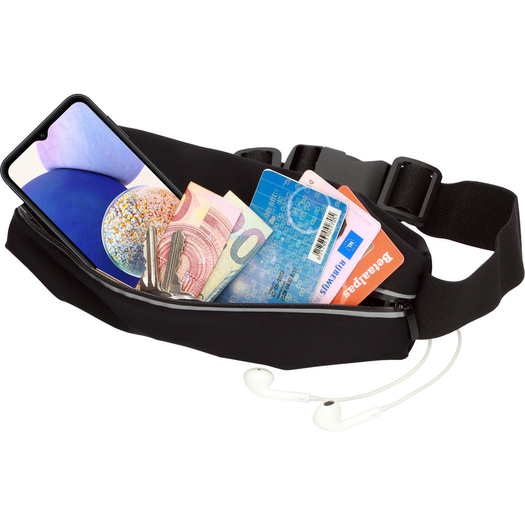 Mobiparts Mobiparts Comfort Fit Sport Belt voor Samsung Galaxy A14 4G/5G - Zwart