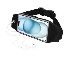 Mobiparts Mobiparts Comfort Fit Sportband voor Apple iPhone 15 - Zwart