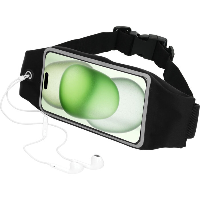 Mobiparts Mobiparts Comfort Fit Sport Belt voor Apple iPhone 15 Plus - Zwart