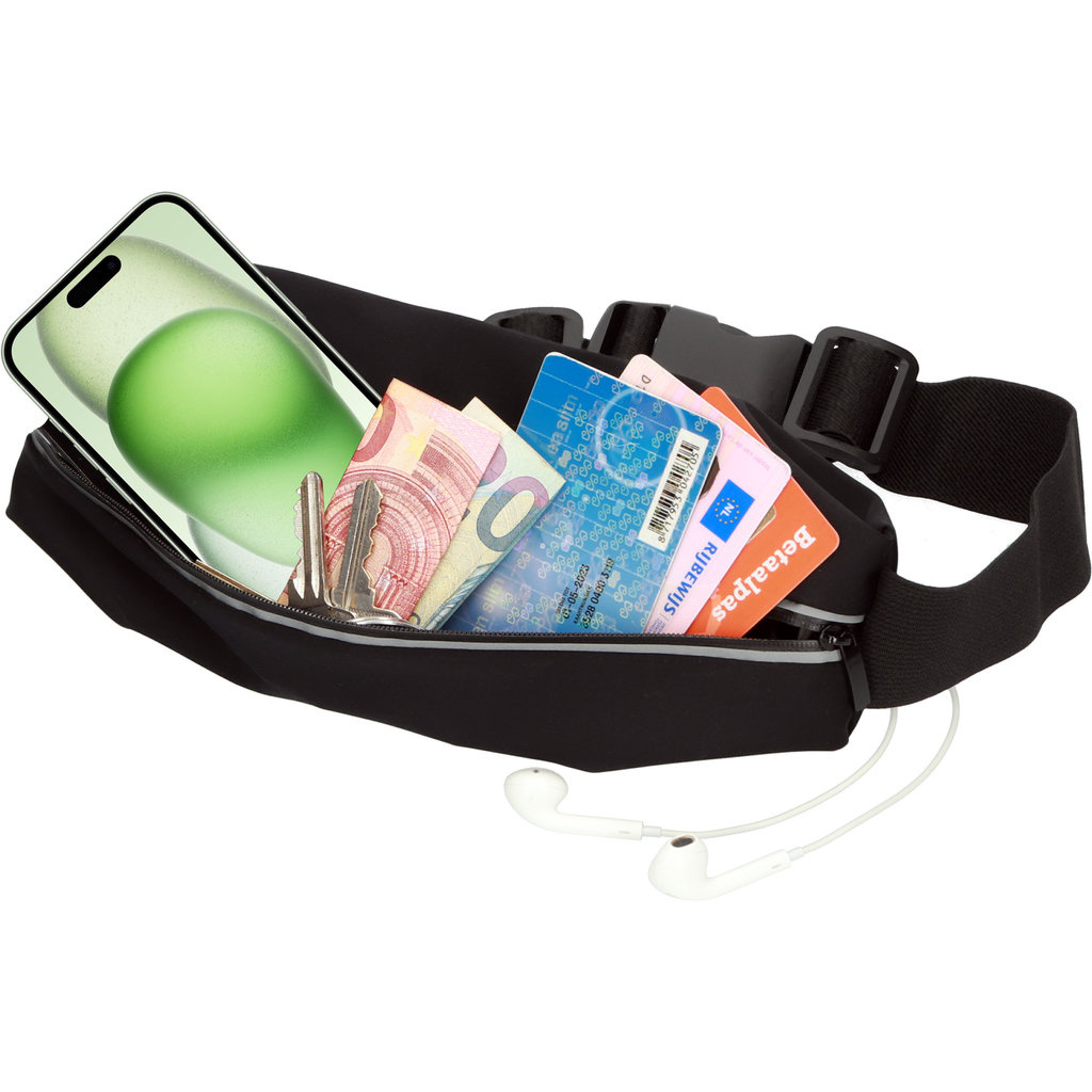 Mobiparts Mobiparts Comfort Fit Sport Belt voor Apple iPhone 15 Plus - Zwart