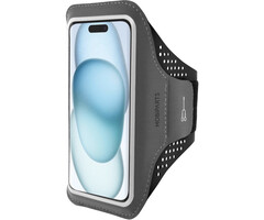 Mobiparts Mobiparts Comfort Fit Sport Armband voor iPhone 15 - Zwart