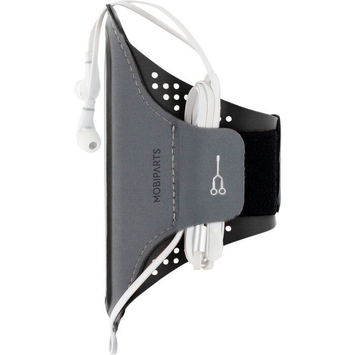 Mobiparts Mobiparts Comfort Fit Sport Armband voor iPhone 15 - Zwart