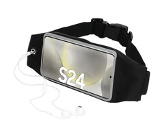 Mobiparts Mobiparts Comfort Fit Sportband voor Samsung Galaxy S24 - Zwart