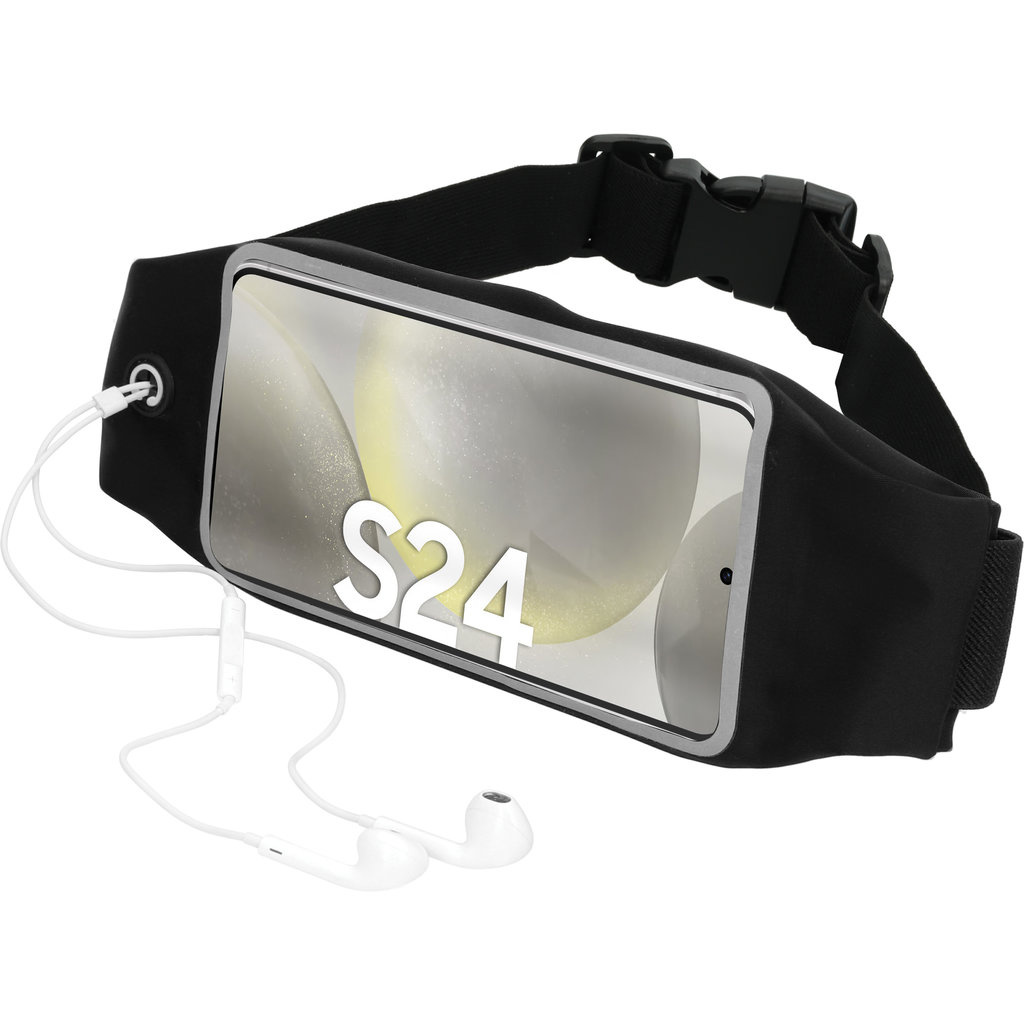 Mobiparts Mobiparts Comfort Fit Sportband voor Samsung Galaxy S24 - Zwart