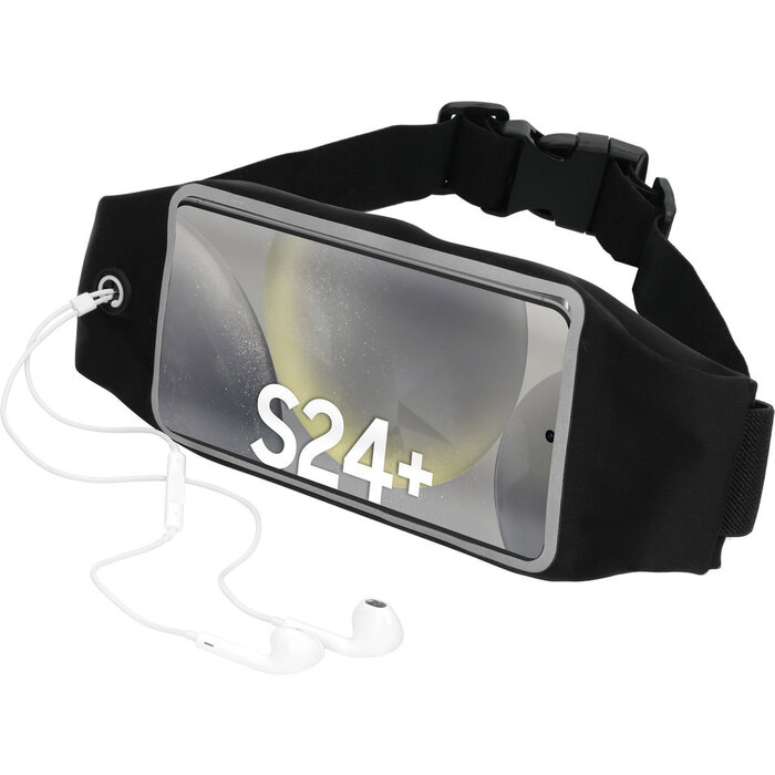 Mobiparts Mobiparts Comfort Fit Sportband voor Samsung Galaxy S24 Plus - Zwart