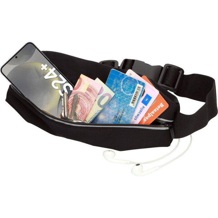 Mobiparts Mobiparts Comfort Fit Sportband voor Samsung Galaxy S24 Plus - Zwart