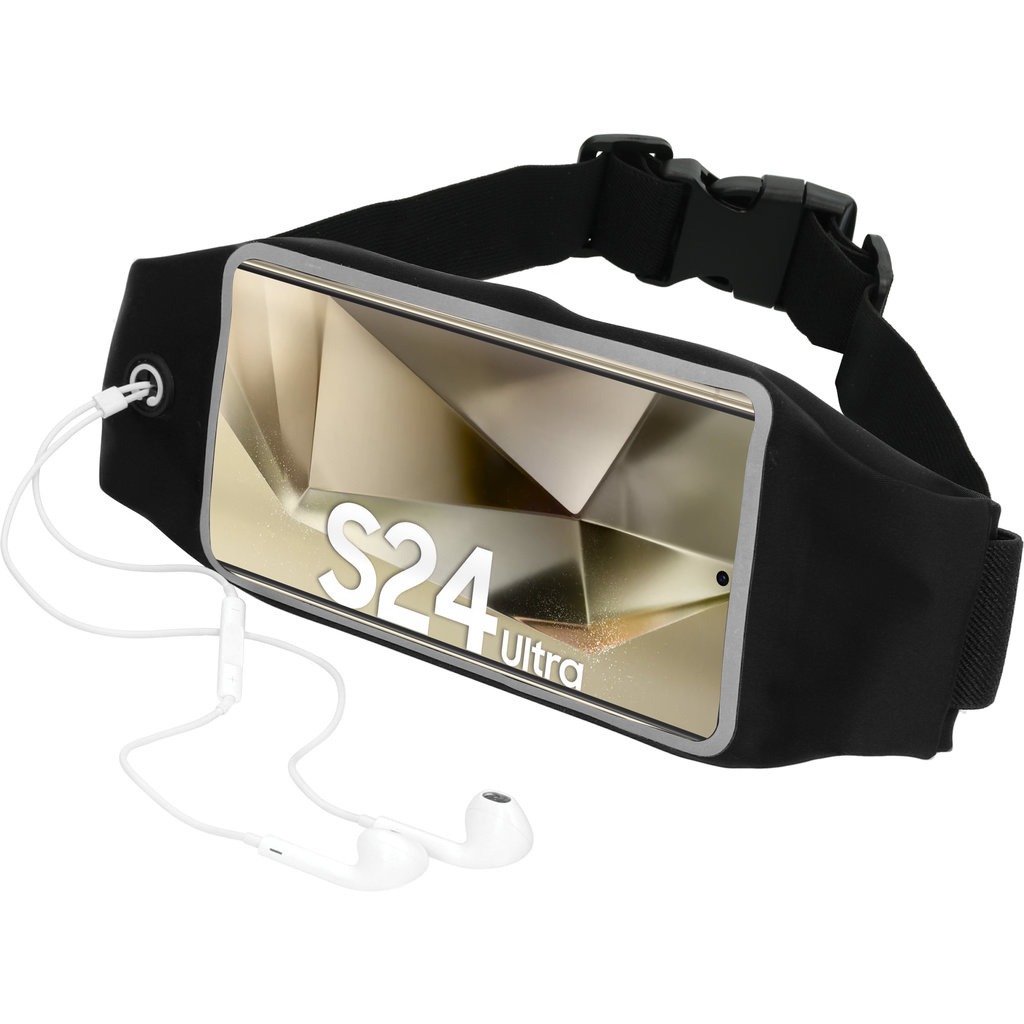 Mobiparts Mobiparts Comfort Fit Sportband voor Samsung Galaxy S24 Ultra - Zwart