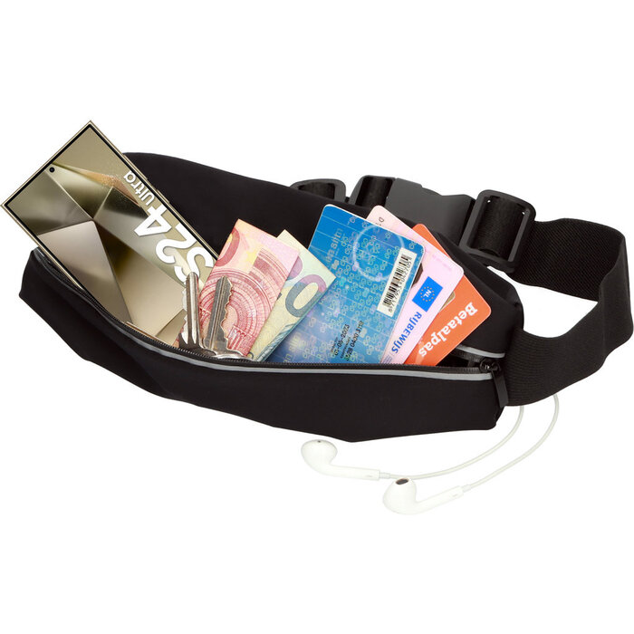 Mobiparts Mobiparts Comfort Fit Sportband voor Samsung Galaxy S24 Ultra - Zwart