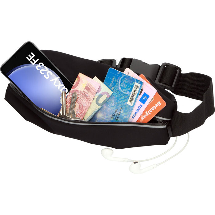 Mobiparts Mobiparts Comfort Fit Sportband voor Samsung Galaxy S23 FE - Zwart