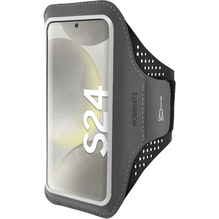 Mobiparts Mobiparts Comfort Fit Sport Armband voor Samsung Galaxy S24 - Zwart