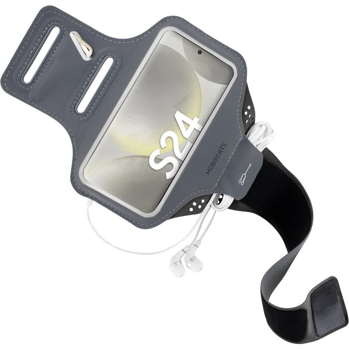 Mobiparts Mobiparts Comfort Fit Sport Armband voor Samsung Galaxy S24 - Zwart