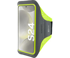 Mobiparts Mobiparts Comfort Fit Sport Armband voor Samsung Galaxy S24 - Neon Groen