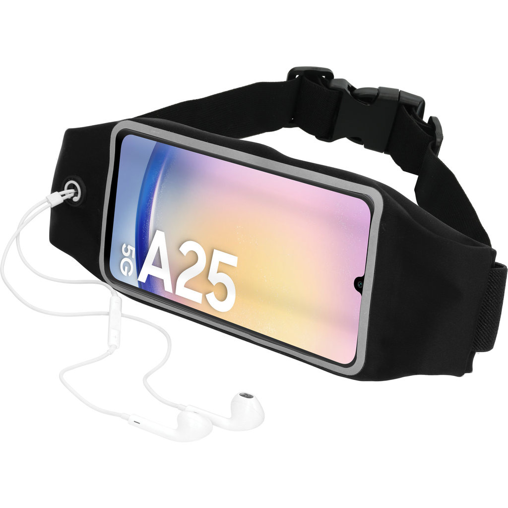 Mobiparts Mobiparts Comfort Fit Sportband voor Samsung Galaxy A25 - Zwart
