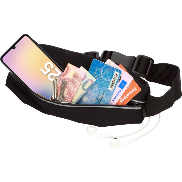 Mobiparts Mobiparts Comfort Fit Sportband voor Samsung Galaxy A25 - Zwart